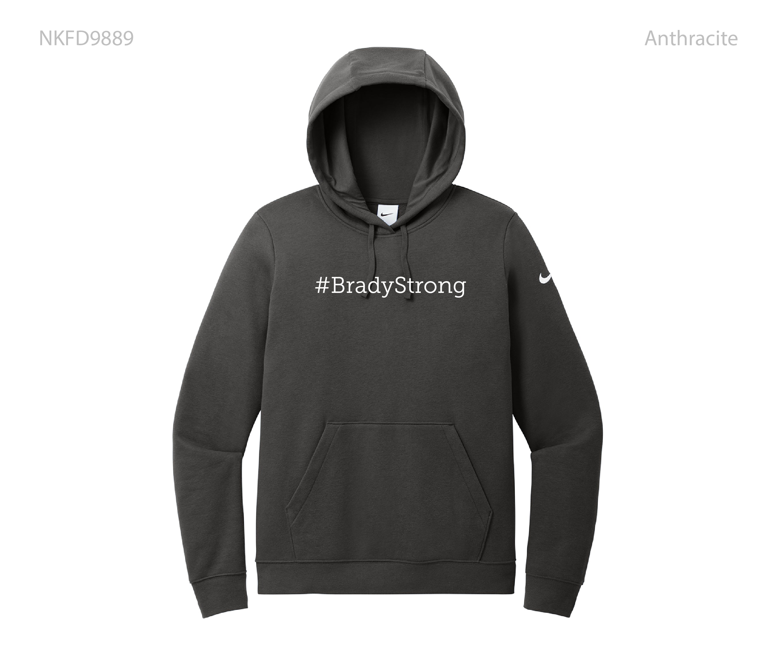 Nike Women's Club Fleece Sleeve Swoosh Pullover Hoodie