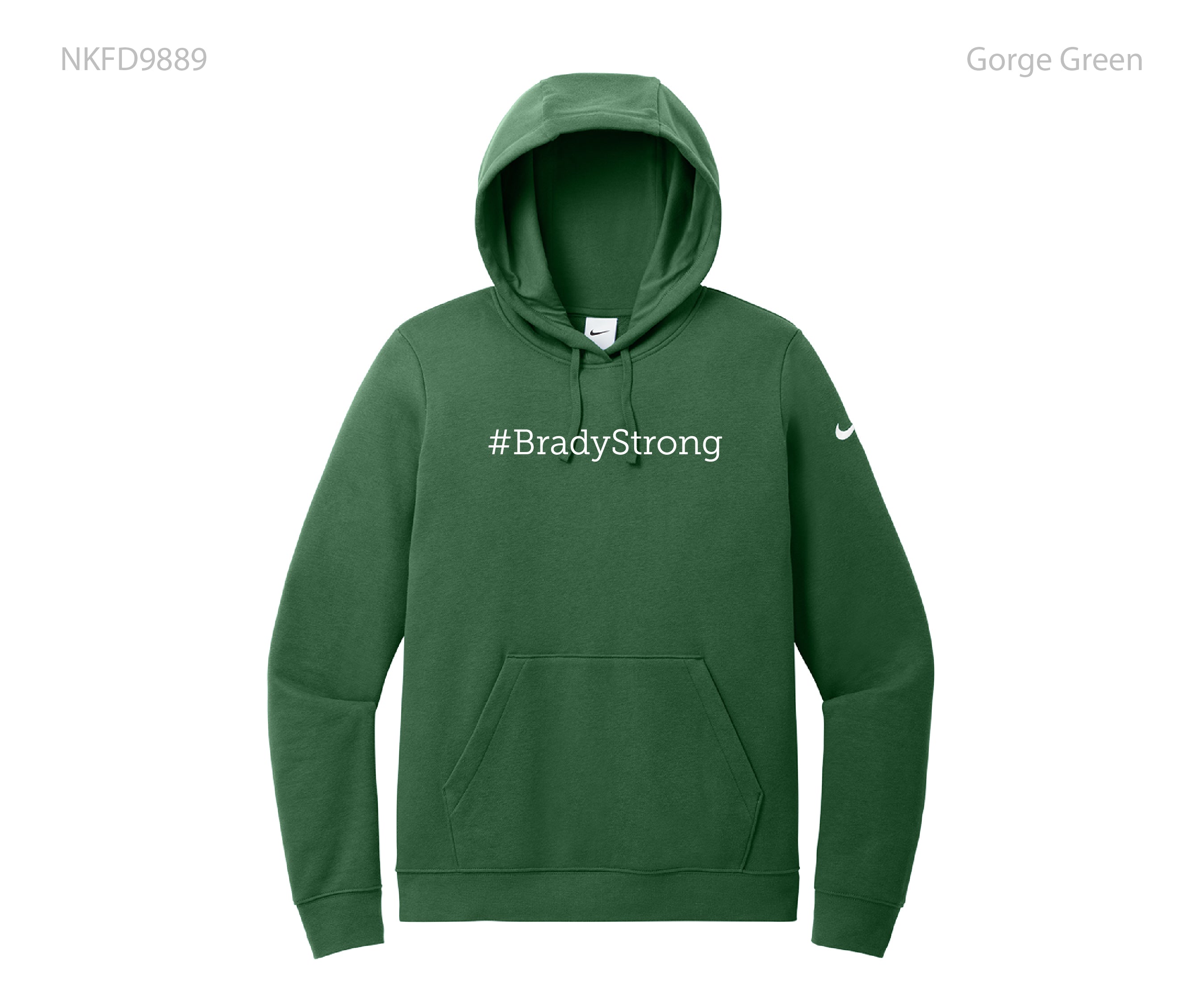 Nike Women's Club Fleece Sleeve Swoosh Pullover Hoodie