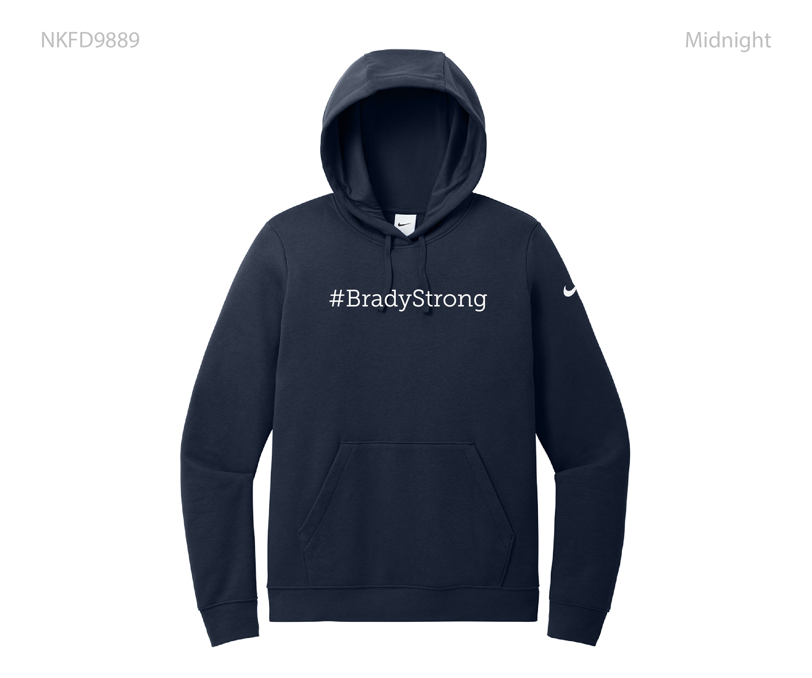 Nike Women's Club Fleece Sleeve Swoosh Pullover Hoodie