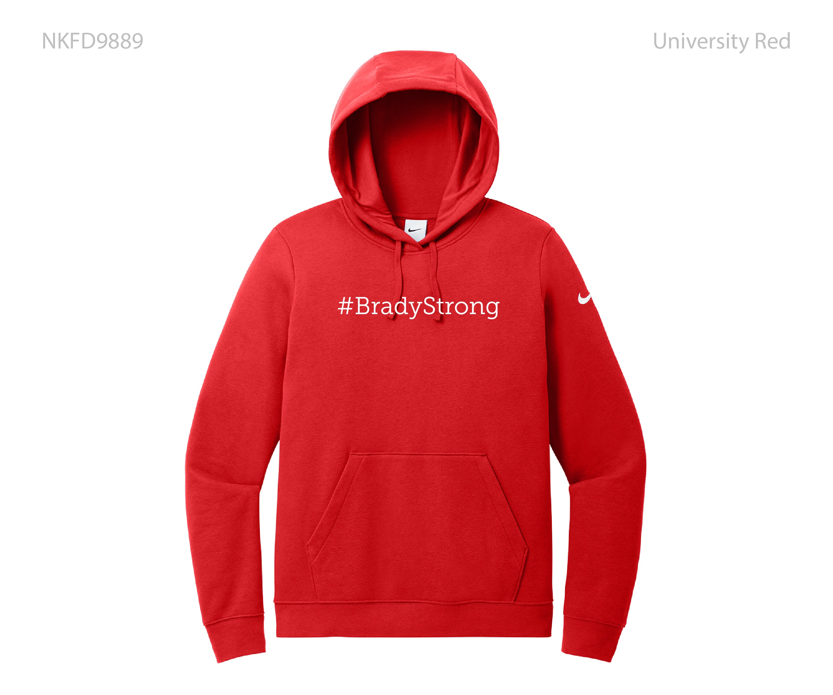 Nike Women's Club Fleece Sleeve Swoosh Pullover Hoodie