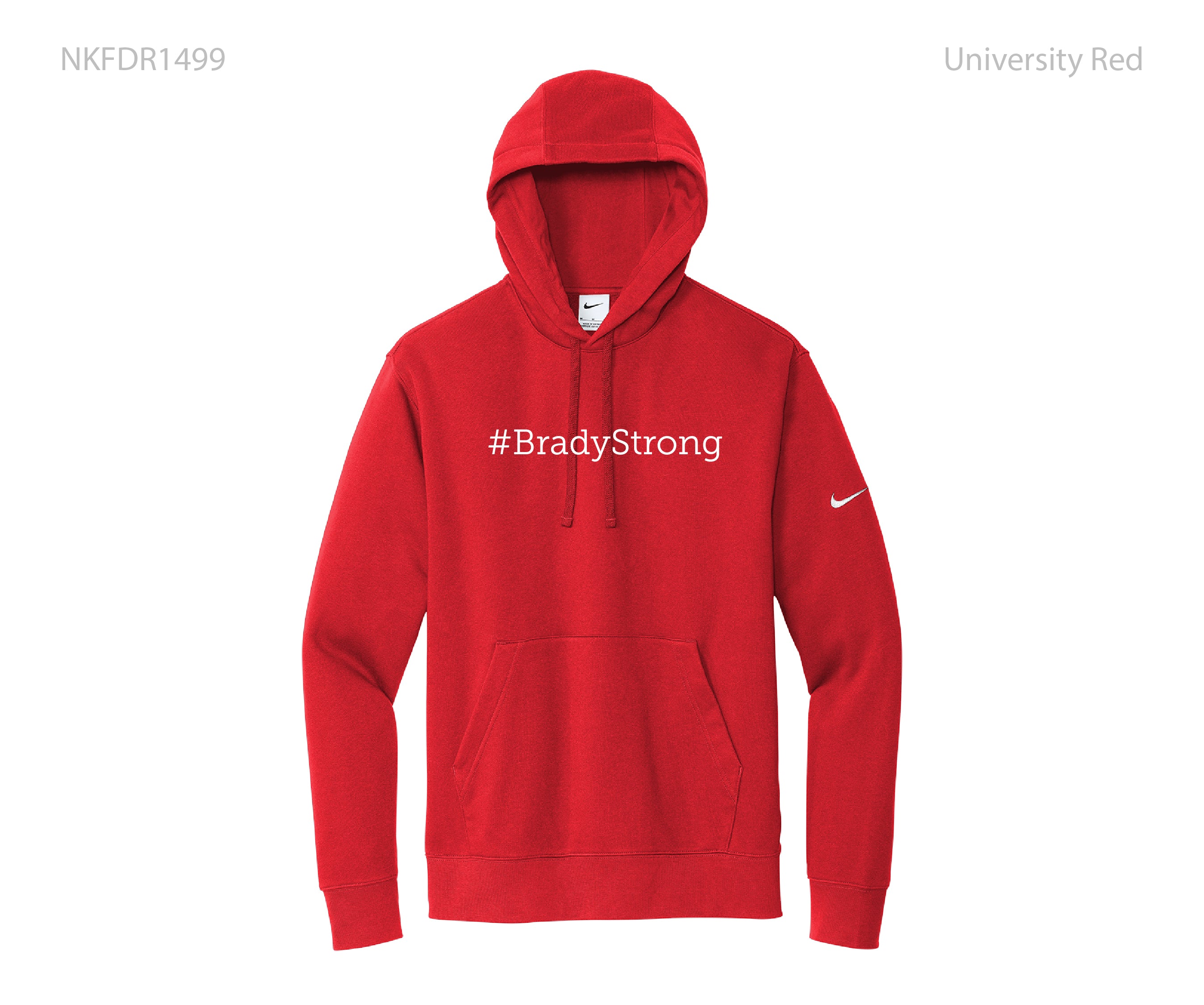 Nike Club Fleece Sleeve Swoosh Pullover Hoodie