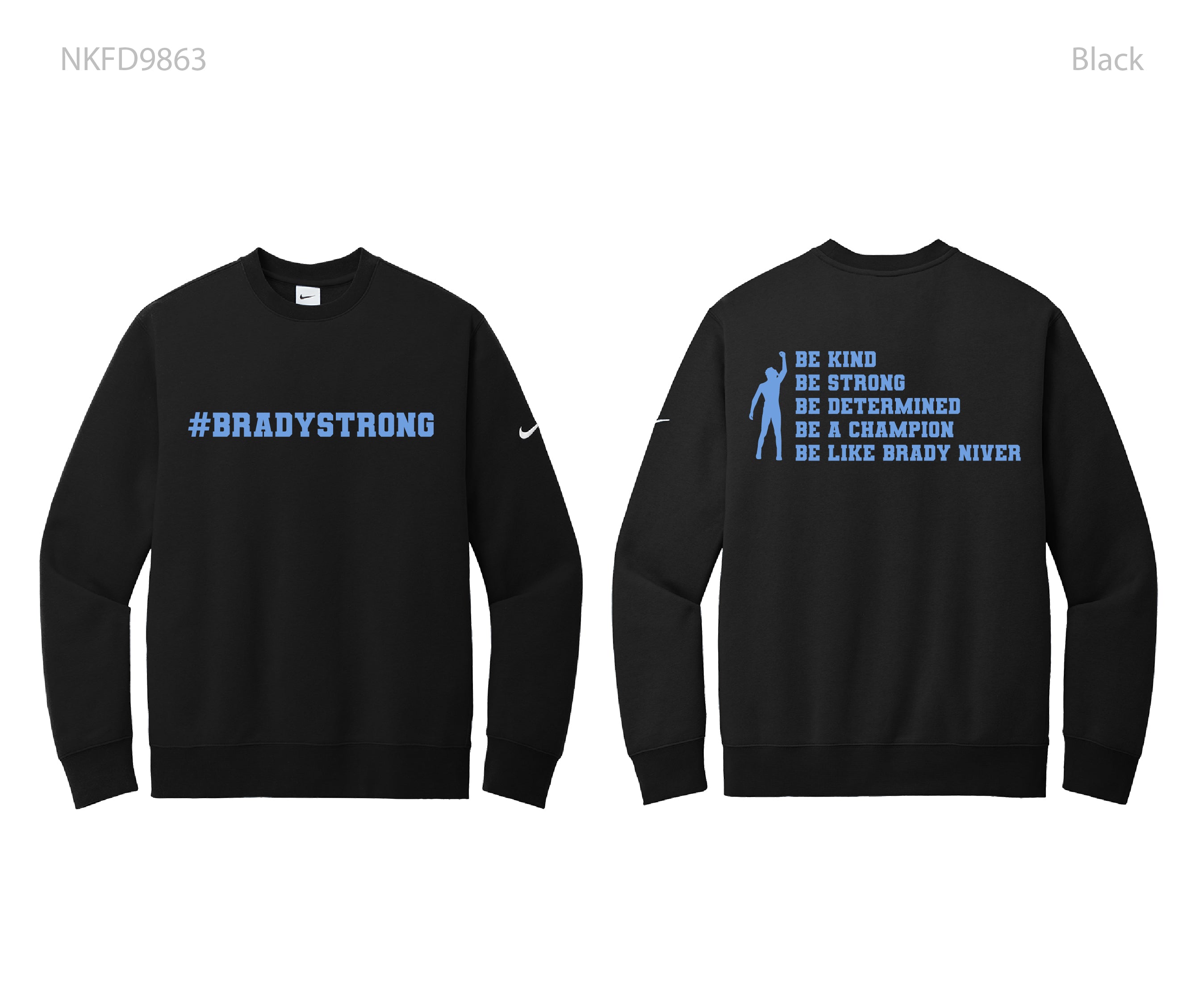 Nike Club Fleece Sleeve Swoosh Crew